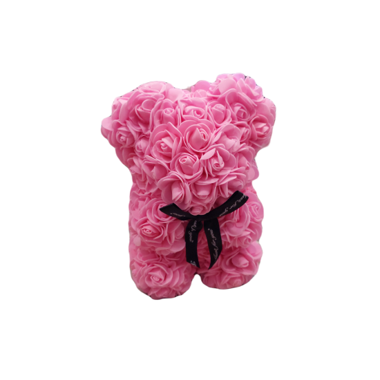 Rose Bear 25 cm Ροζ
