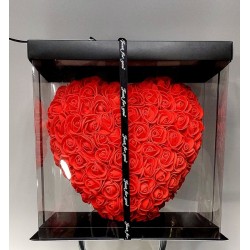 Καρδούλα Foam με τεχνητά άνθη 25cm 