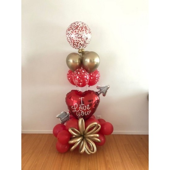 Σύνθεση μπαλονιών  I love you
